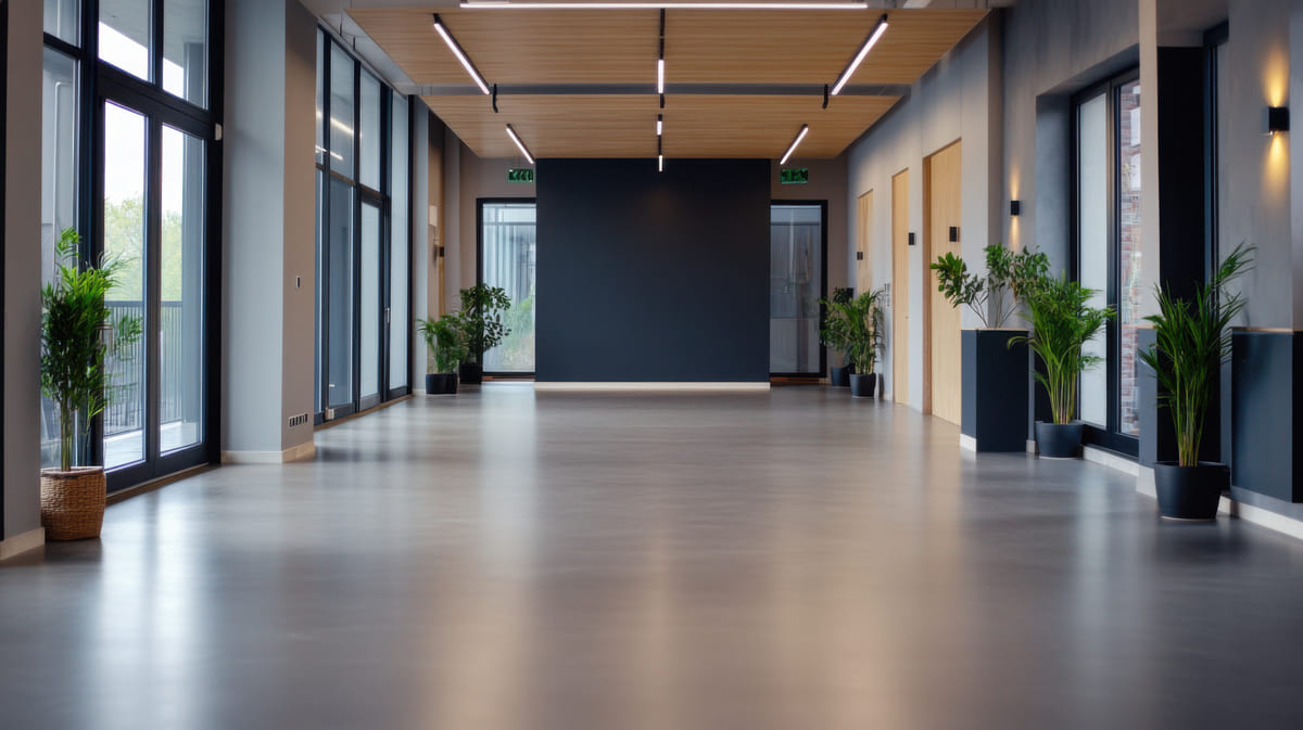 Типы полимерных наливных полов для офисных помещений
